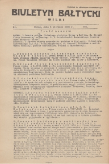 Biuletyn Bałtycki Wilbi : dodatek do „Biuletynu Kowieńskiego”. 1935, nr 301 (3 sierpnia)