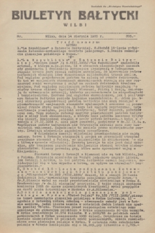 Biuletyn Bałtycki Wilbi : dodatek do „Biuletynu Kowieńskiego”. 1935, nr 305 (14 sierpnia)