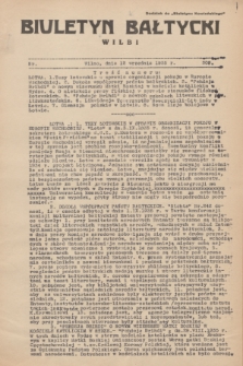 Biuletyn Bałtycki Wilbi : dodatek do „Biuletynu Kowieńskiego”. 1935, nr 309 (12 września)