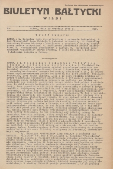 Biuletyn Bałtycki Wilbi : dodatek do „Biuletynu Kowieńskiego”. 1935, nr 310 (18 września)