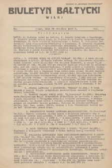 Biuletyn Bałtycki Wilbi : dodatek do „Biuletynu Kowieńskiego”. 1935, nr 311 (25 września)
