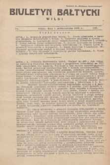 Biuletyn Bałtycki Wilbi : dodatek do „Biuletynu Kowieńskiego”. 1935, nr 312 (1 października)
