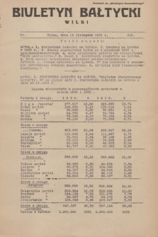 Biuletyn Bałtycki Wilbi : dodatek do „Biuletynu Kowieńskiego”. 1935, nr 315 (15 listopada)