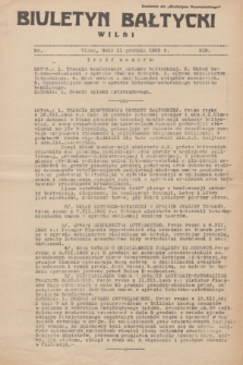 Biuletyn Bałtycki Wilbi : dodatek do „Biuletynu Kowieńskiego”. 1935, nr 319 (11 grudnia)
