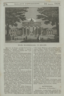 Magazyn Powszechny. [R.1], [nr] 28 (16 sierpnia 1834)