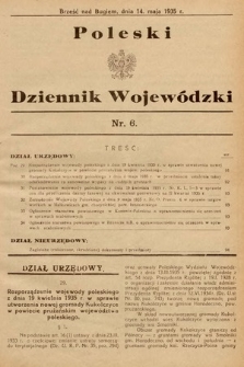 Poleski Dziennik Wojewódzki. 1935, nr 6