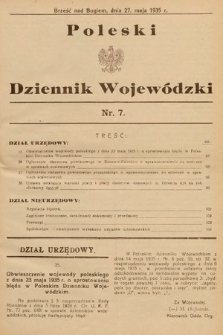 Poleski Dziennik Wojewódzki. 1935, nr 7