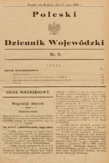 Poleski Dziennik Wojewódzki. 1935, nr 9