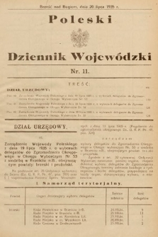 Poleski Dziennik Wojewódzki. 1935, nr 11