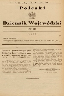 Poleski Dziennik Wojewódzki. 1935, nr 16