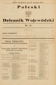 Poleski Dziennik Wojewódzki. 1935, nr 18