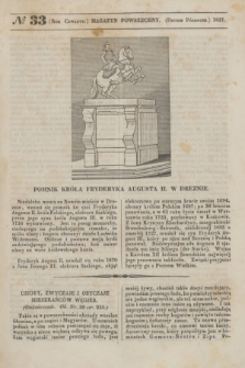 Magazyn Powszechny. R.4, [Poczet Nowy 1], № 33 (drugie półrocze 1837)