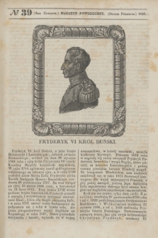 Magazyn Powszechny. R.4, [Poczet Nowy 1], № 39 (drugie półrocze 1837)