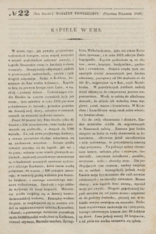 Magazyn Powszechny. R.6, [Poczet Nowy 3], № 22 (pierwsze półrocze 1839) + wkładka