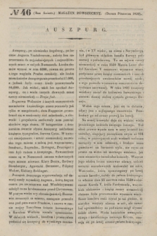 Magazyn Powszechny. R.6, [Poczet Nowy 3], № 46 (drugie półrocze 1839)
