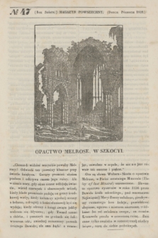 Magazyn Powszechny. R.6, [Poczet Nowy 3], № 47 (drugie półrocze 1839)