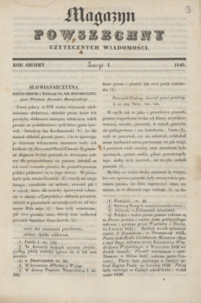 Magazyn Powszechny Użytecznych Wiadomości. R.7, z. 1 (1840) + wkładka