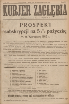 Kurjer Zagłębia. R.11, nr 235 (18 października 1916)