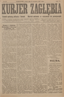 Kurjer Zagłębia : dziennik społeczny, polityczny i literacki. R.12, nr 93 (25 kwietnia 1917)