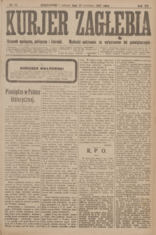 Kurjer Zagłębia : dziennik społeczny, polityczny i literacki. R.12, nr 96 (28 kwietnia 1917)
