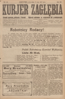 Kurjer Zagłębia : dziennik społeczny, polityczny i literacki. R.12, nr 112 (19 maja 1917)
