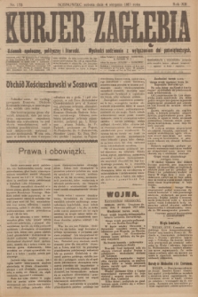 Kurjer Zagłębia : dziennik społeczny, polityczny i literacki. R.12, nr 175 (4 sierpnia 1917)