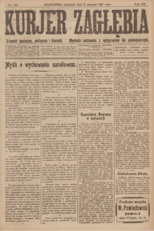 Kurjer Zagłębia : dziennik społeczny, polityczny i literacki. R.12, nr 176 (5 sierpnia 1917)