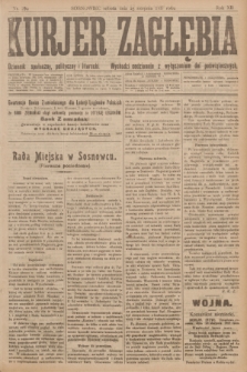 Kurjer Zagłębia : dziennik społeczny, polityczny i literacki. R.12, nr 192 (25 sierpnia 1917)