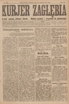 Kurjer Zagłębia : dziennik społeczny, polityczny i literacki. R.12, nr 193 (26 sierpnia 1917)