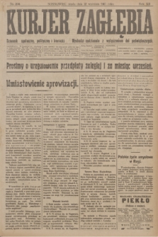 Kurjer Zagłębia : dziennik społeczny, polityczny i literacki. R.12, nr 206 (12 września 1917)