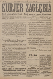 Kurjer Zagłębia : dziennik społeczny, polityczny i literacki. R.12, nr 211 (18 września 1917)