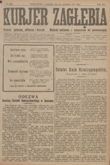 Kurjer Zagłębia : dziennik społeczny, polityczny i literacki. R.12, nr 213 (20 września 1917)