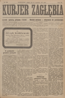 Kurjer Zagłębia : dziennik społeczny, polityczny i literacki. R.12, nr 214 (21 września 1917)