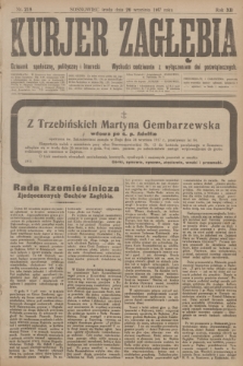Kurjer Zagłębia : dziennik społeczny, polityczny i literacki. R.12, nr 218 (26 września 1917)