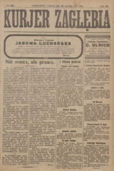 Kurjer Zagłębia : dziennik społeczny, polityczny i literacki. R.12, nr 222 (30 września 1917) + wkładka