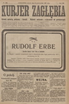 Kurjer Zagłębia : dziennik społeczny, polityczny i literacki. R.12, nr 225 (9 października 1917)