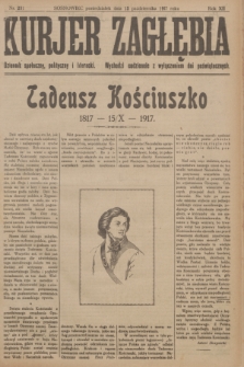 Kurjer Zagłębia : dziennik społeczny, polityczny i literacki. R.12, nr 231 (15 października 1917)