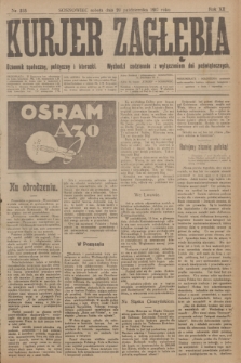 Kurjer Zagłębia : dziennik społeczny, polityczny i literacki. R.12, nr 235 (20 października 1917)