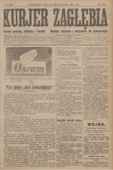 Kurjer Zagłębia : dziennik społeczny, polityczny i literacki. R.12, nr 238 (24 października 1917)