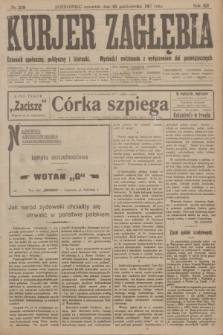 Kurjer Zagłębia : dziennik społeczny, polityczny i literacki. R.12, nr 239 (25 października 1917)