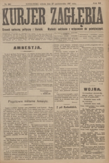 Kurjer Zagłębia : dziennik społeczny, polityczny i literacki. R.12, nr 241 (27 października 1917)