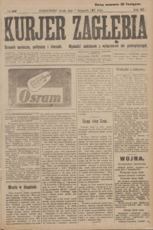 Kurjer Zagłębia : dziennik społeczny, polityczny i literacki. R.12, nr 249 (7 listopada 1917)