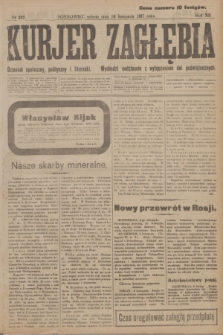 Kurjer Zagłębia : dziennik społeczny, polityczny i literacki. R.12, nr 252 (10 listopada 1917)