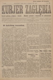 Kurjer Zagłębia : dziennik społeczny, polityczny i literacki. R.12, nr 257 (16 listopada 1917)