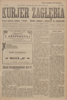 Kurjer Zagłębia : dziennik społeczny, polityczny i literacki. R.12, nr 262 (22 listopada 1917)