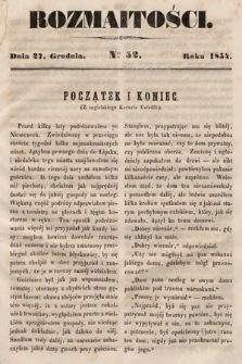 Rozmaitości : pismo dodatkowe do Gazety Lwowskiej. 1854, nr 52