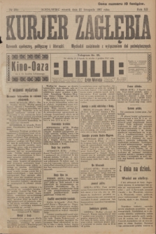 Kurjer Zagłębia : dziennik społeczny, polityczny i literacki. R.12, nr 266 (27 listopada 1917)