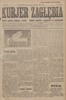 Kurjer Zagłębia : dziennik społeczny, polityczny i literacki. R.12, nr 273 (5 grudnia 1917)