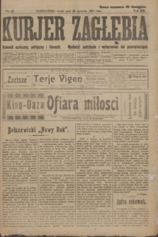 Kurjer Zagłębia : dziennik społeczny, polityczny i literacki. R.13, nr 13 (16 stycznia 1918)