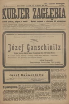 Kurjer Zagłębia : dziennik społeczny, polityczny i literacki. R.13, nr 14 (17 stycznia 1918)